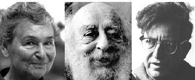 Fritz Perls, Laura Perls et Paul Goodman, fondateurs de l'approche psychothérapeutique de la Gestalt Thérapie.
